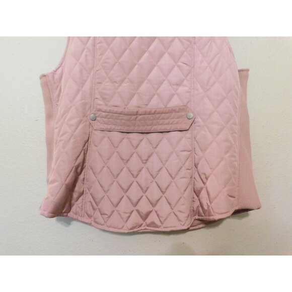 Westport Puffer Vest Womans 2X Pink Mauve Quilted Lined Zipper Stretch Pockets - Picture 6 of 8